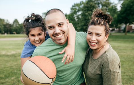 family at park
