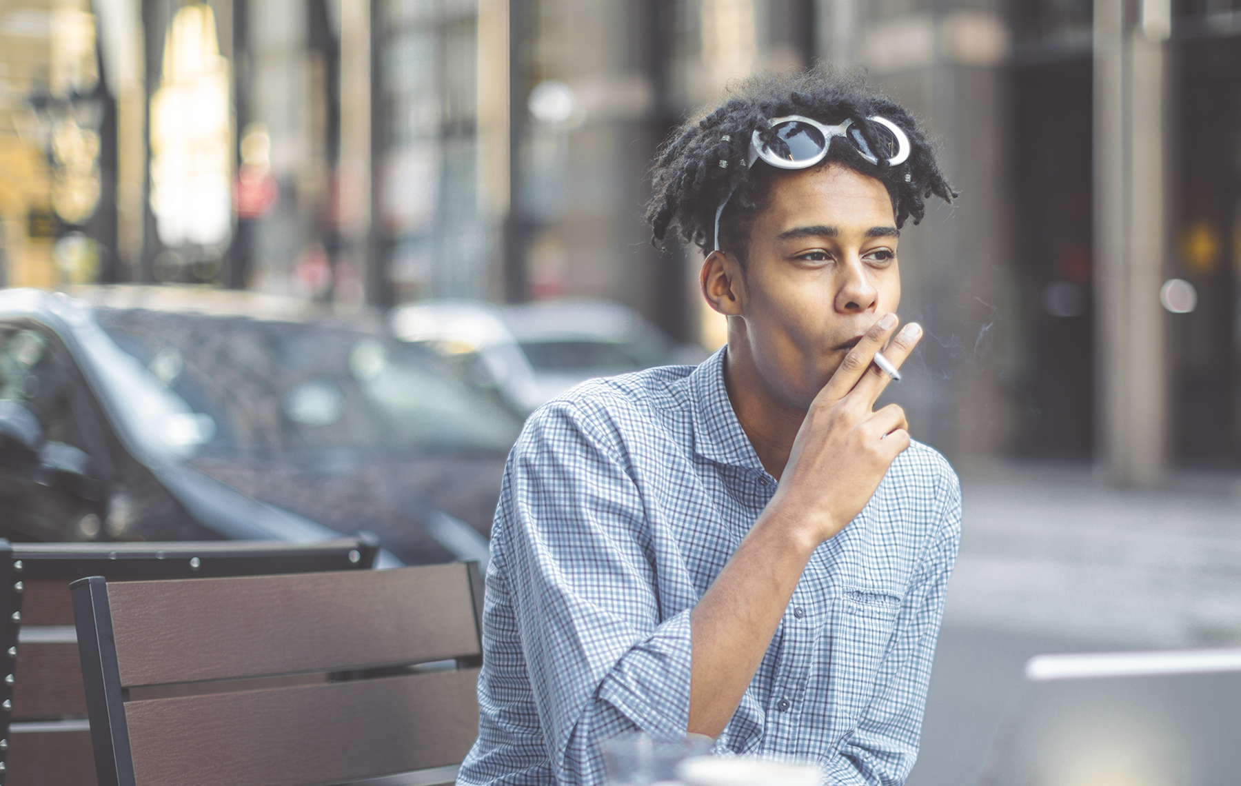 AltaMed man smoking