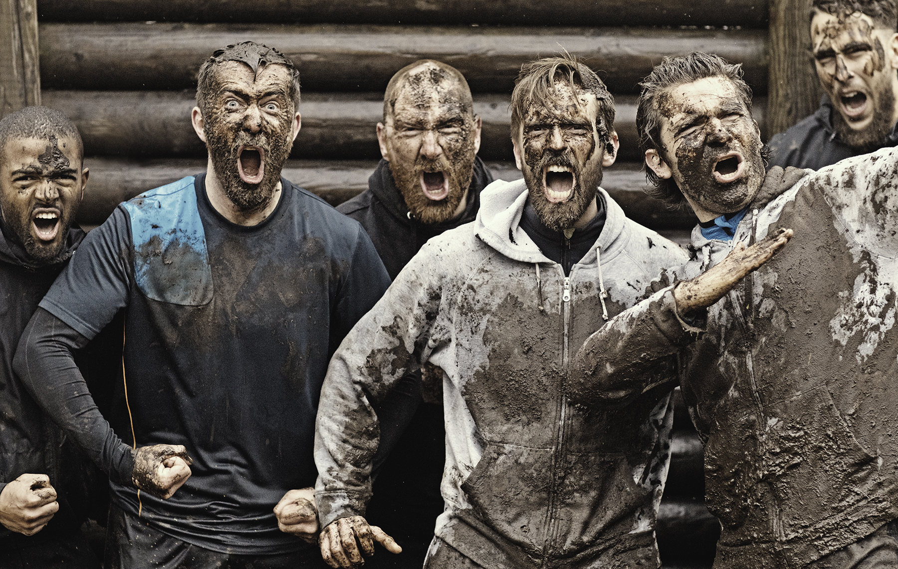 AltaMed men mud running