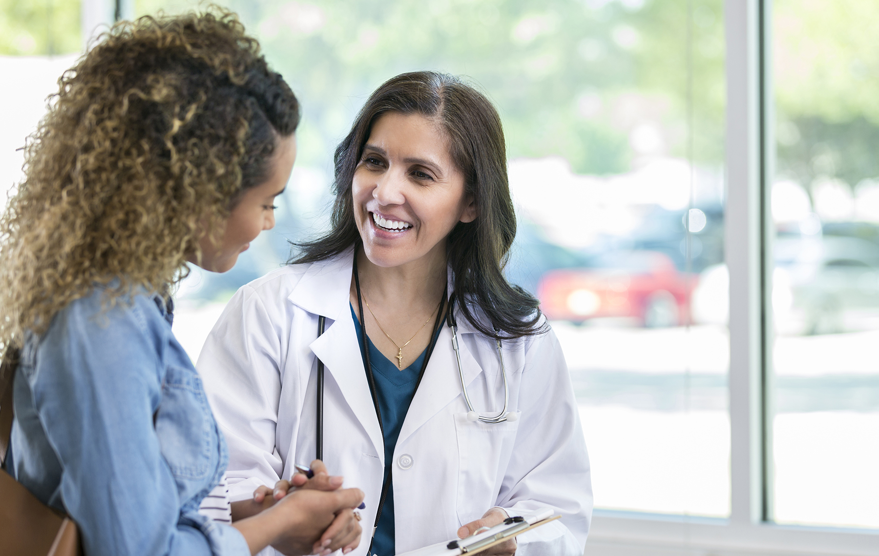 woman at doctor