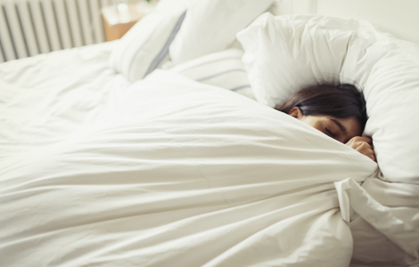 woman in bed