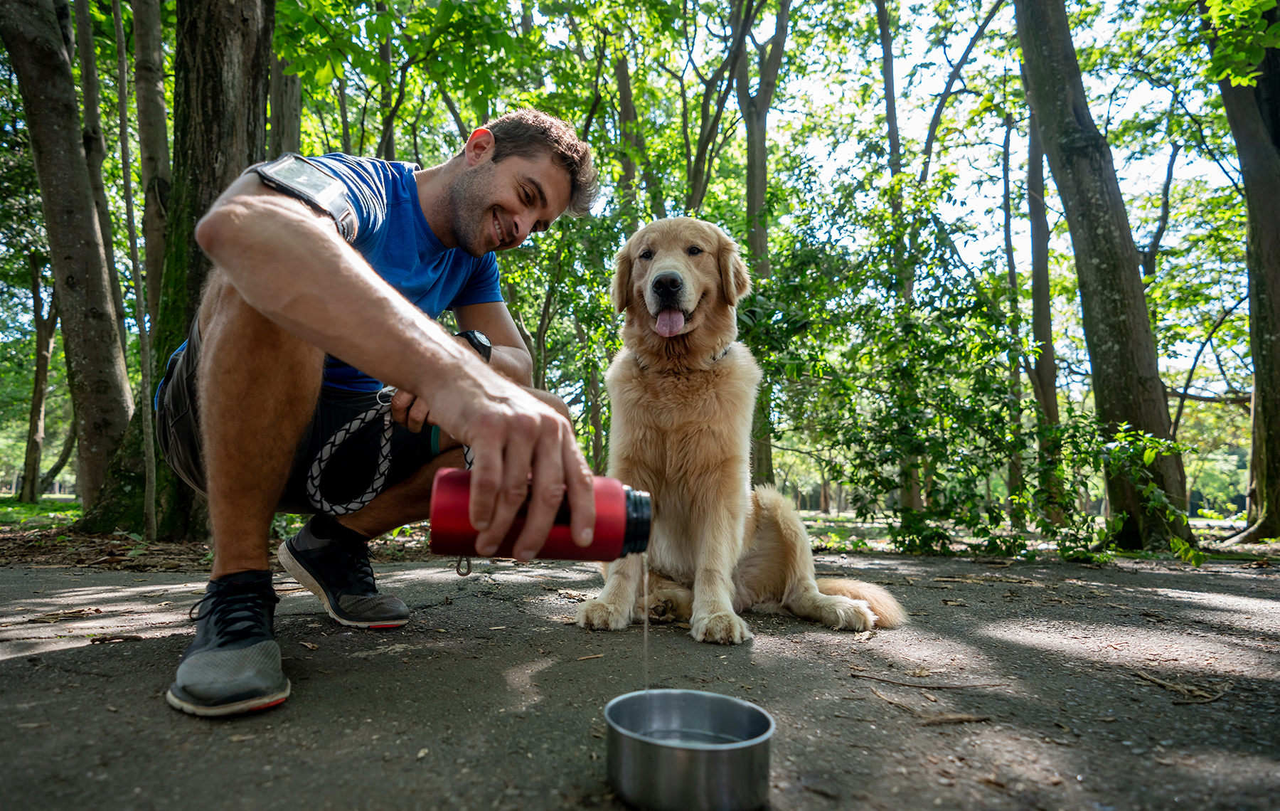 AltaMed man and dog