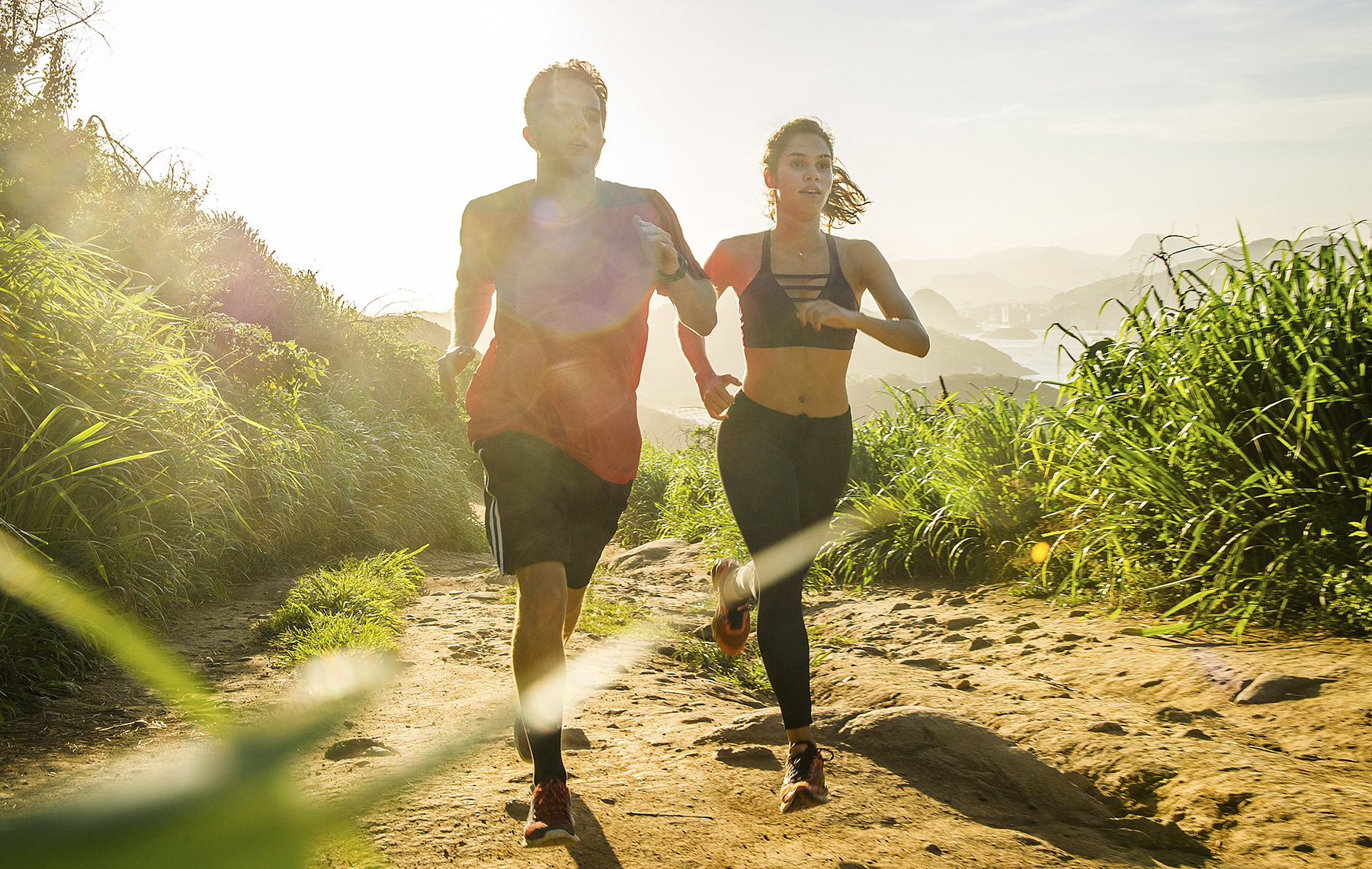 AltaMed couple running outdoors