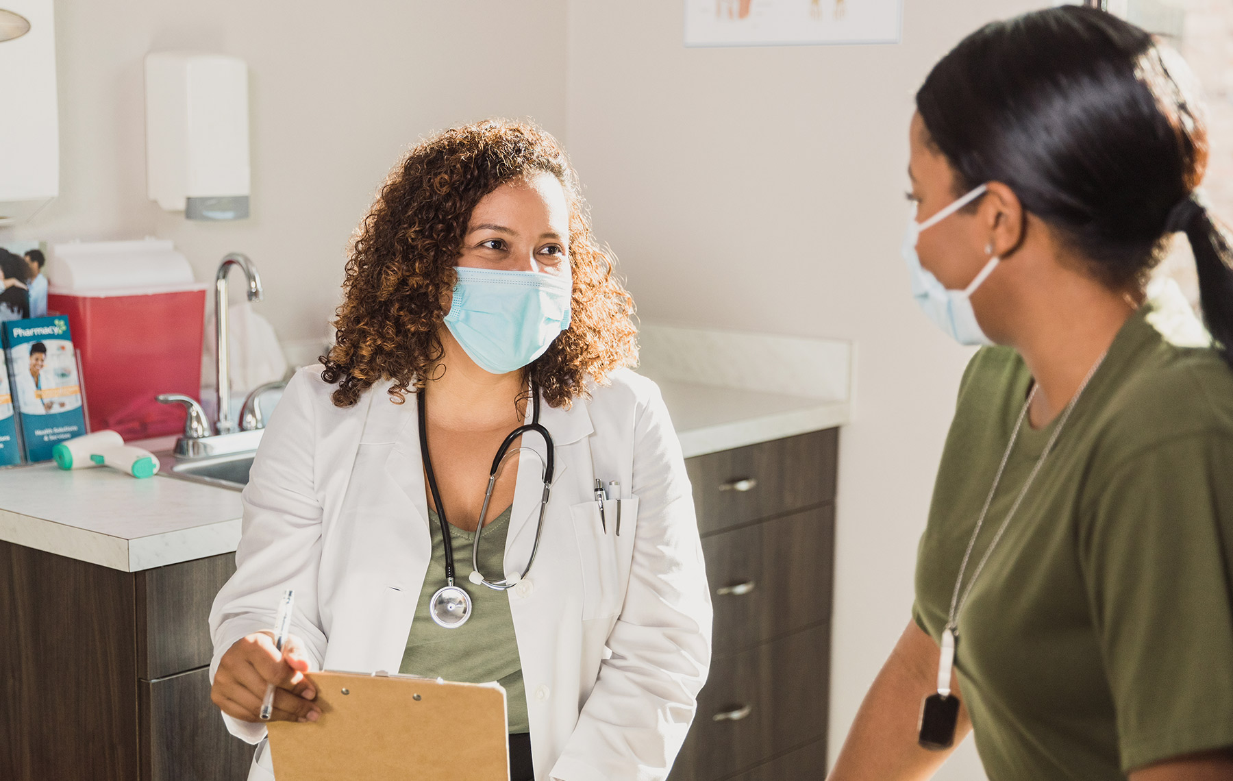 Doctor with clipboard
